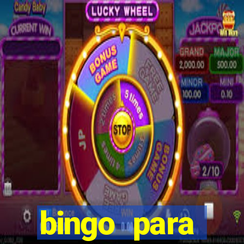 bingo para despedida de solteira para imprimir